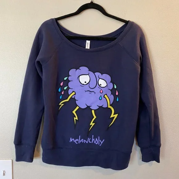 Storm Cloud Melancholy Sweatshirt Size M - Picture 2 of 5